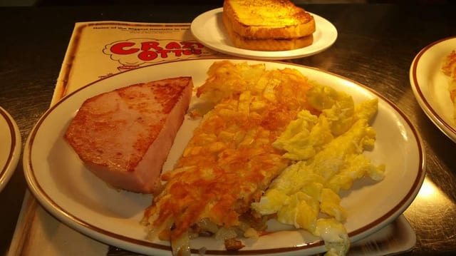 Ham Steak and Eggs.