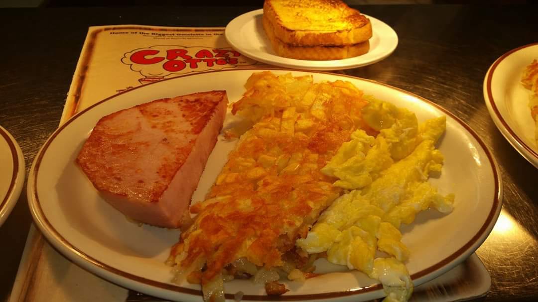 Ham Steak and Eggs.